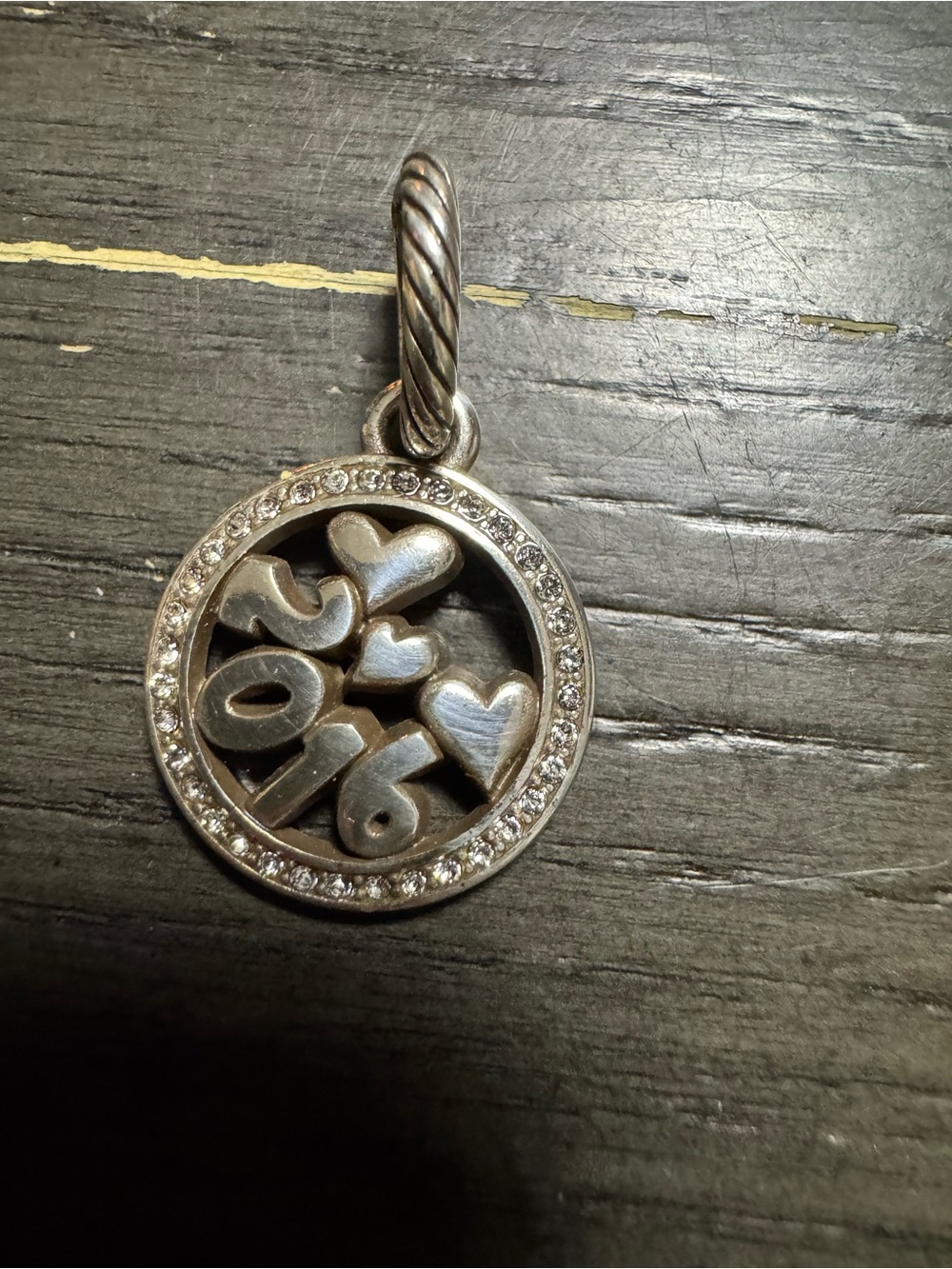 Brighton Silver 2016 Heart Pendant Charm